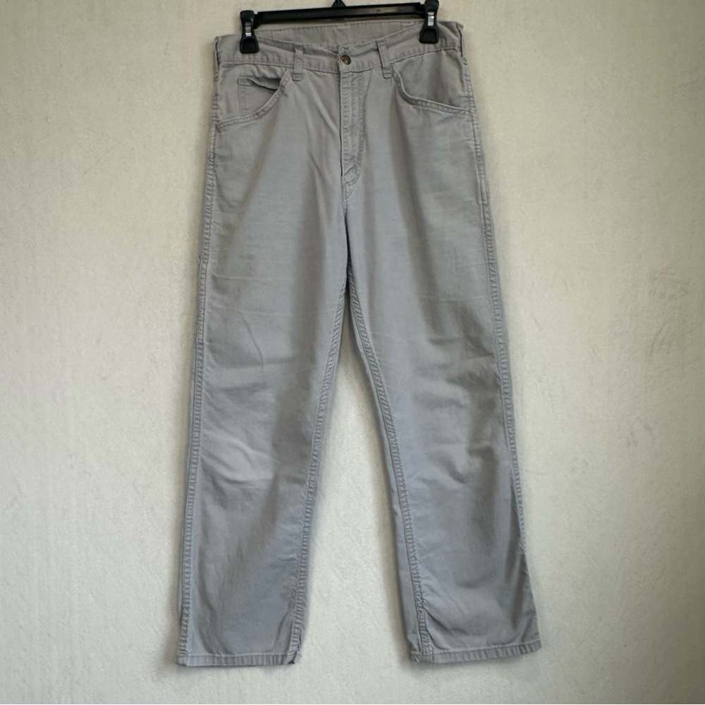 Vintage Come On Strong Light Gray Straight Leg Carpenter Pants Sz S